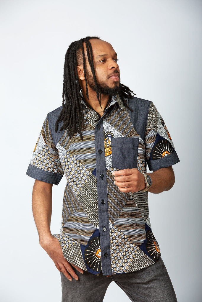 African print Shirt for Men | African Ankara Sweatshirt | African Clothing for Men | African print long sleeve shirt | Modern African Clothing for men | African shirt | Tribal pattern shirt for men | Ankara shirt | African print shorts | African print clothing UK | African print apparel | African Print clothing online | Trendy African clothing store | Buy African outfits for men | Matching African Print outfits | 2 pcs African print clothing