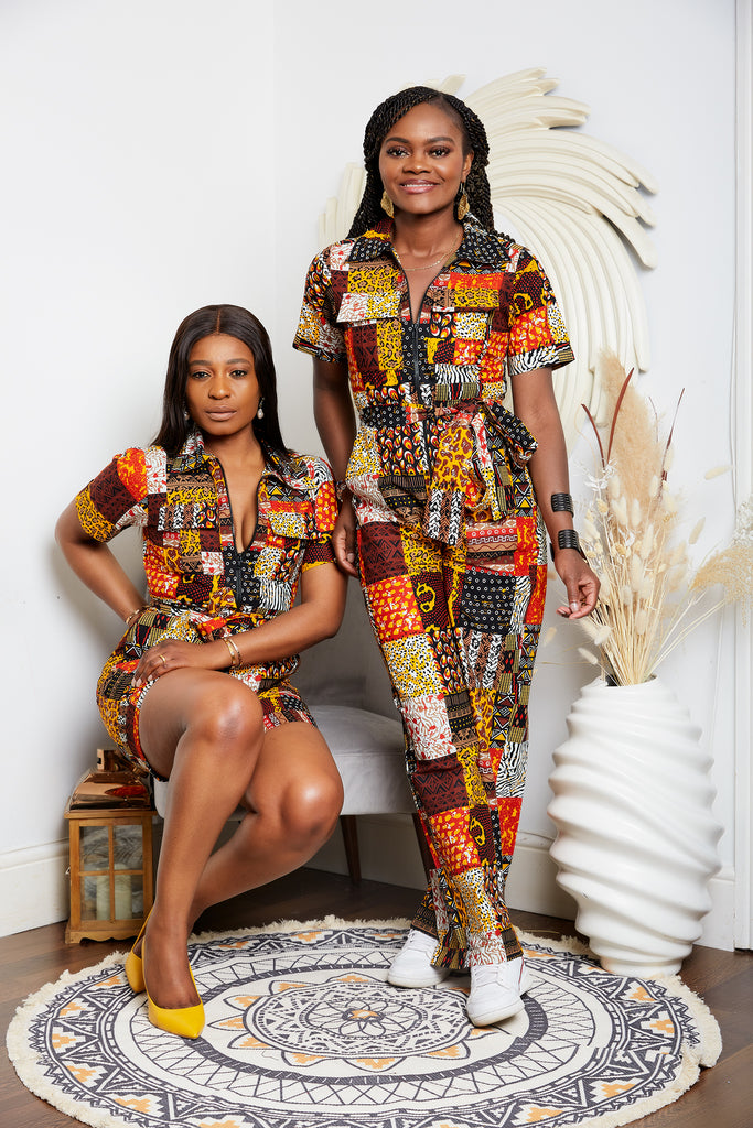 African Print Romper suit | African print Playsuit | African print Onesies | African Print Outerwear | Fall Fashion for African women | sustainable African Fashion | recycled African print clothing | Ethically sourced fashion | ethically sourced clothing | handmade clothing | African clothing for women | Ankara jacket | Tribal prints kimono | Floral African print clothing | Cotton Blazer | African print workwear | African clothing UK | Black-owned fashion brand | UK Based African Fashion Brand