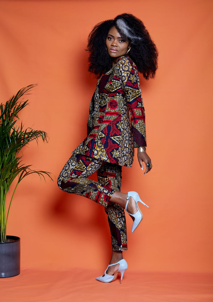 African Print Blazer | African print Jacket | African print Bomber Jacket | African Print Outerwear | Fall Fashion for African women | sustainable African Fashion | recycled African print clothing | Ethically sourced fashion | ethically sourced clothing | handmade clothing | African clothing for women | Ankara jacket | Tribal prints kimono | Floral African print clothing | Cotton Blazer | African print workwear | African clothing UK | Black-owned fashion brand | UK Based African Fashion Brand