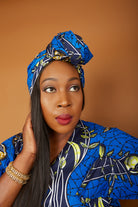 African Print Headwrap, Ankara scarf, african print cotton headwrap, African print accessories