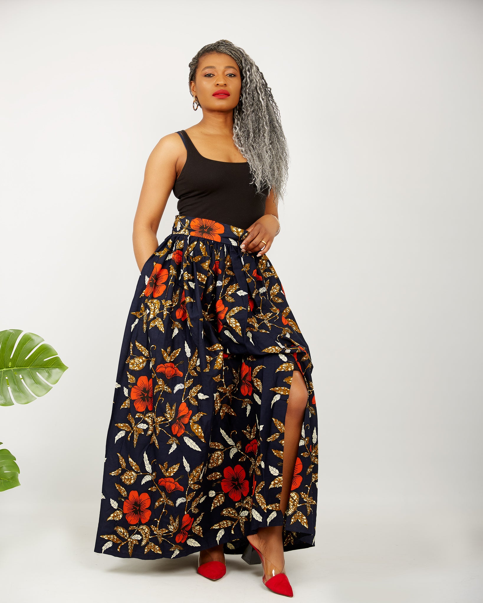 High waisted maxi skirt ideas cheap