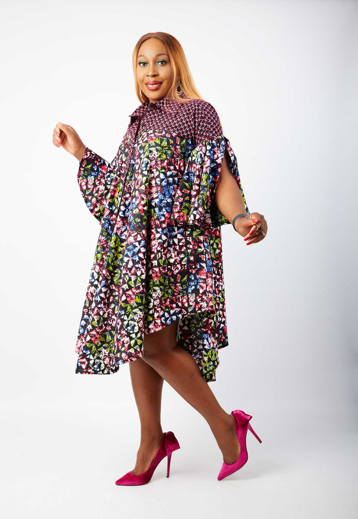 African dress for plus size women | African print clothing in the UK | Ready to wear African print outfits.