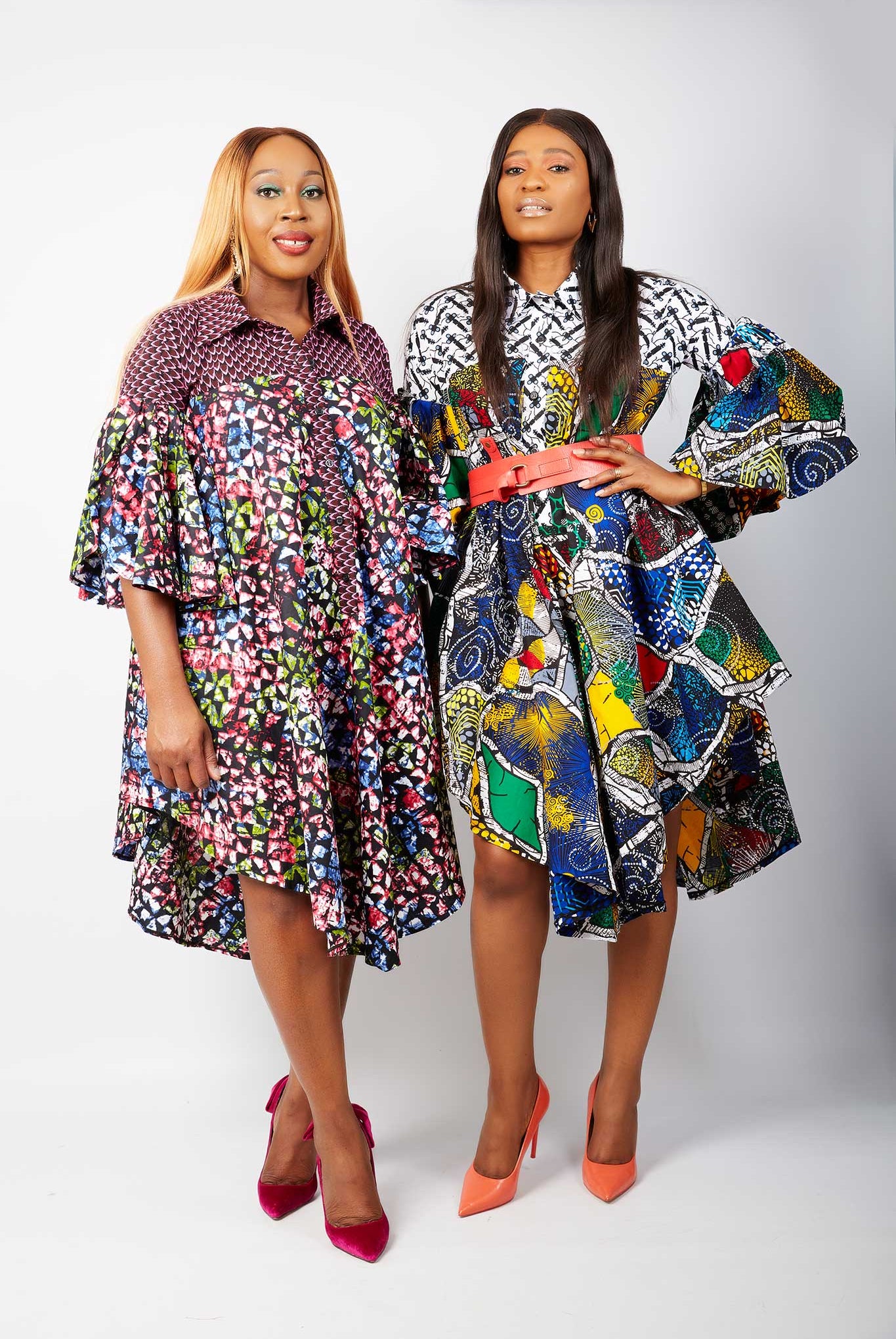 Beautiful African dresses for curvy women | Midi African Print dresses | African dresses for women.