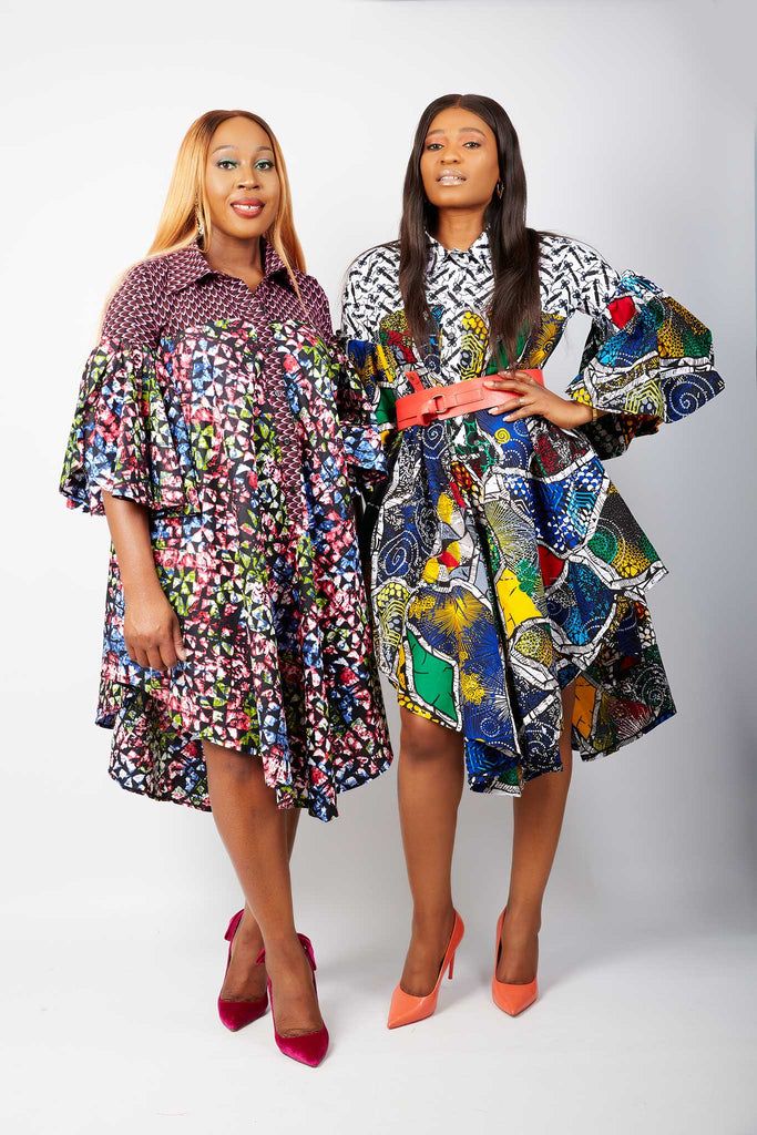 Beautiful African dresses for curvy women | Midi African Print dresses | African dresses for women.