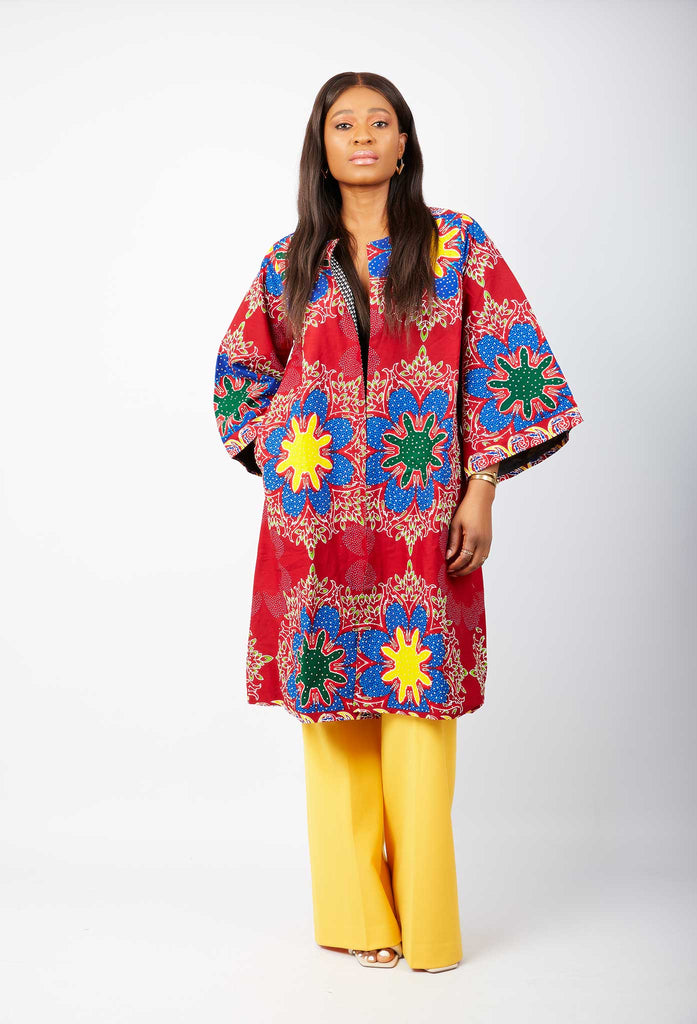 African print Jacket | African print Kimono | Embellished African Jacket | Sequin Jacket for Special occasion