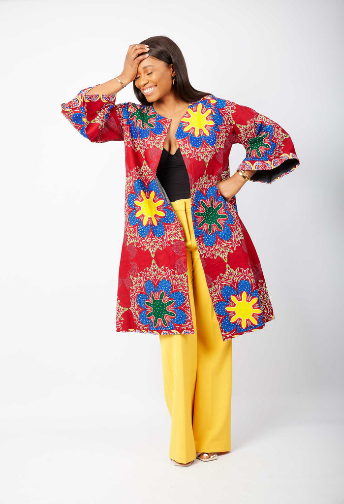 African print Jacket | African print Kimono | Embellished African Jacket | Sequin Jacket for Special occasiom