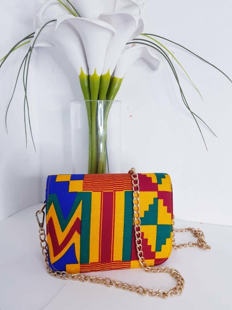 African Print Shoulder Bag Crossbody Ankara Print Bag - Titi - African Clothing from CUMO LONDON