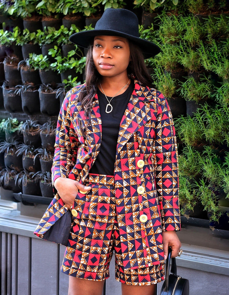 African Print Blazer | African print Jacket | African print Bomber Jacket | African Print Outerwear | Fall Fashion for African women | sustainable African Fashion | recycled African print clothing | Ethically sourced fashion | ethically sourced clothing | handmade clothing | African clothing for women | Ankara jacket | Tribal prints kimono | Floral African print clothing | Cotton Blazer | African print workwear | African clothing UK | Black-owned | Matching African Print outfit