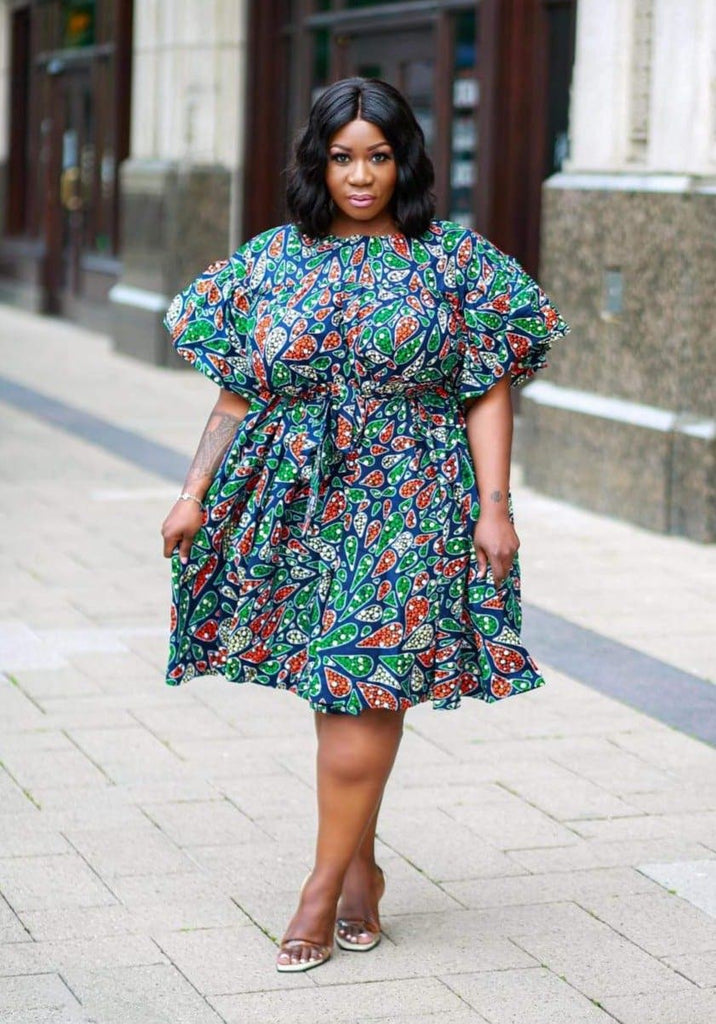 African print Summer dress | Plus size African print clothing by CUMO London | African apparel for curvy women | African Clothing from CUMO London 
