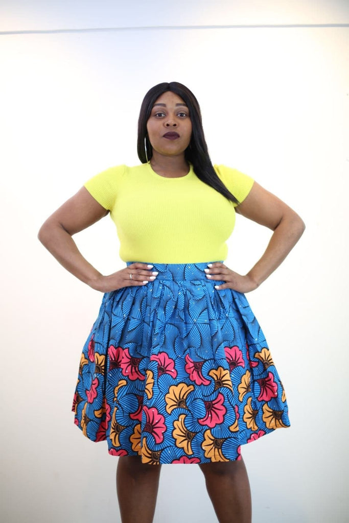 New in African Ankara Print Mini Skirt - African Clothing from CUMO LONDON