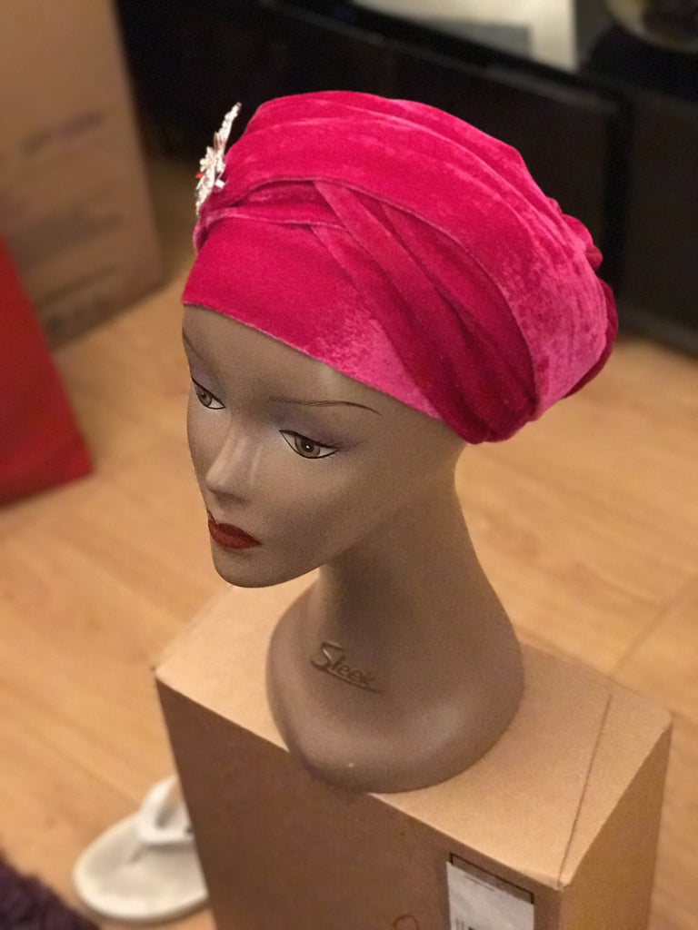 Plain Turban - Double Hand - African Clothing from CUMO LONDON