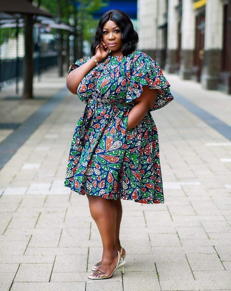 African print Summer dress | Plus size African print clothing by CUMO London | African apparel for curvy women | African Clothing from CUMO London 