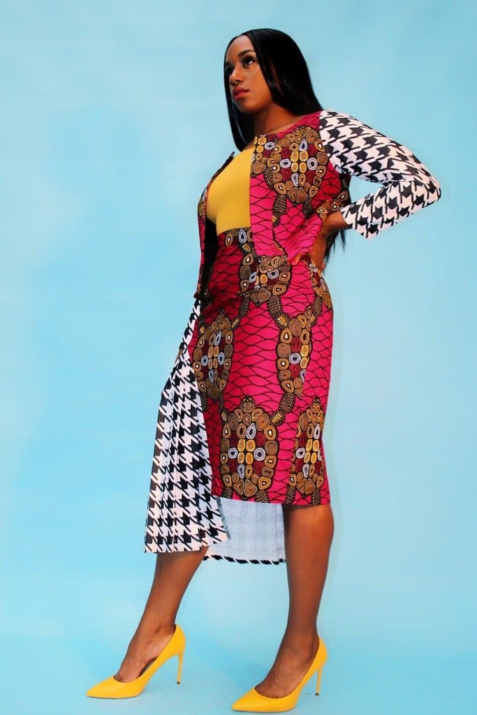 African Print Blazer | African print Jacket | African print Bomber Jacket | African Print Outerwear | Fall Fashion for African women | sustainable African Fashion | recycled African print clothing | Ethically sourced fashion | ethically sourced clothing | handmade clothing | African clothing for women | Ankara jacket | Tribal prints kimono | Floral African print clothing | Cotton Blazer | African print workwear | African clothing UK | Black-owned  | Matching African Print outfit