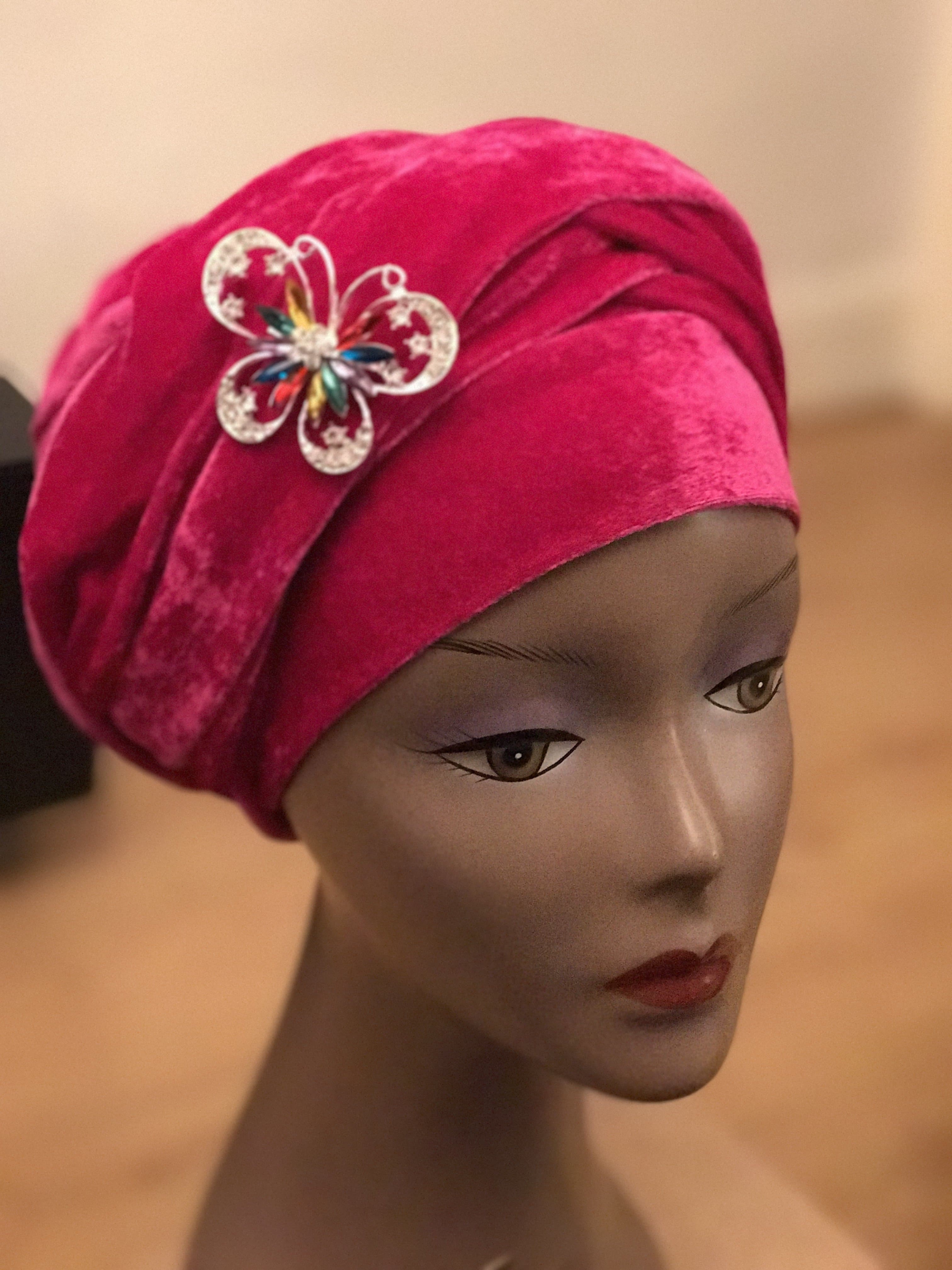 Plain Turban - Double Hand - African Clothing from CUMO LONDON
