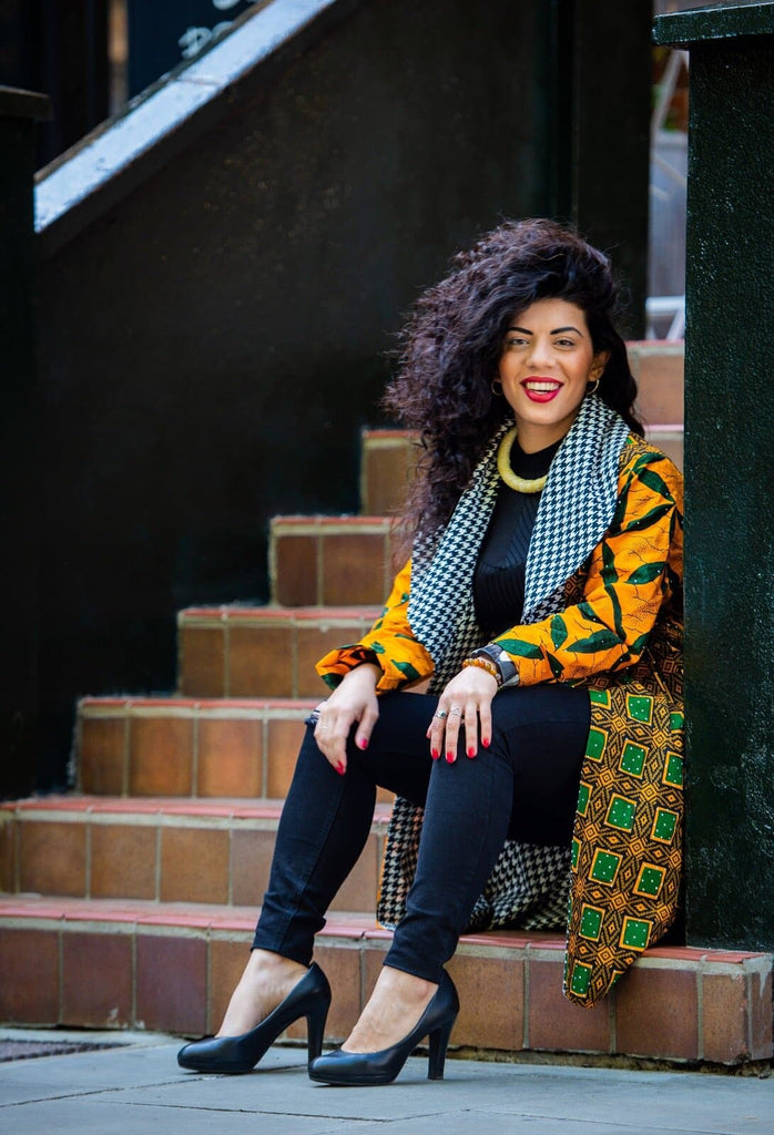 African Print Blazer | African print Jacket | African print Bomber Jacket | African Print Outerwear | Fall Fashion for African women | sustainable African Fashion | recycled African print clothing | Ethically sourced fashion | ethically sourced clothing | handmade clothing | African clothing for women | Ankara jacket | Tribal prints kimono | Floral African print clothing | Cotton Blazer | African print workwear | African clothing UK | Black-owned fashion brand | UK Based African Fashion Brand
