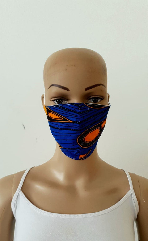 African Print Face Mask | Ankara Fabric Print Face Masks - Amara - African Clothing from CUMO LONDON