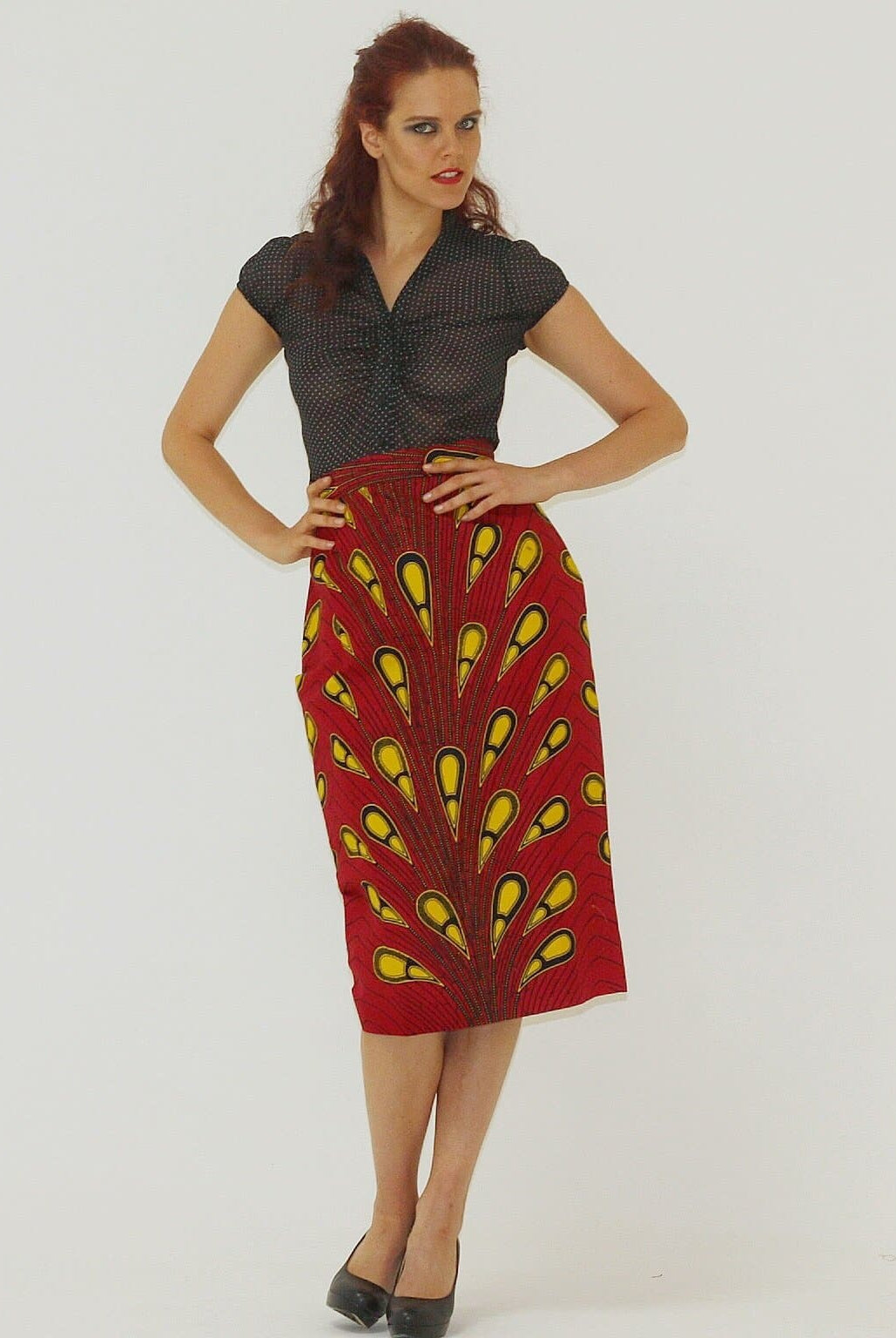 African Print Ankara batik Pencil skirts - African Clothing from CUMO LONDON