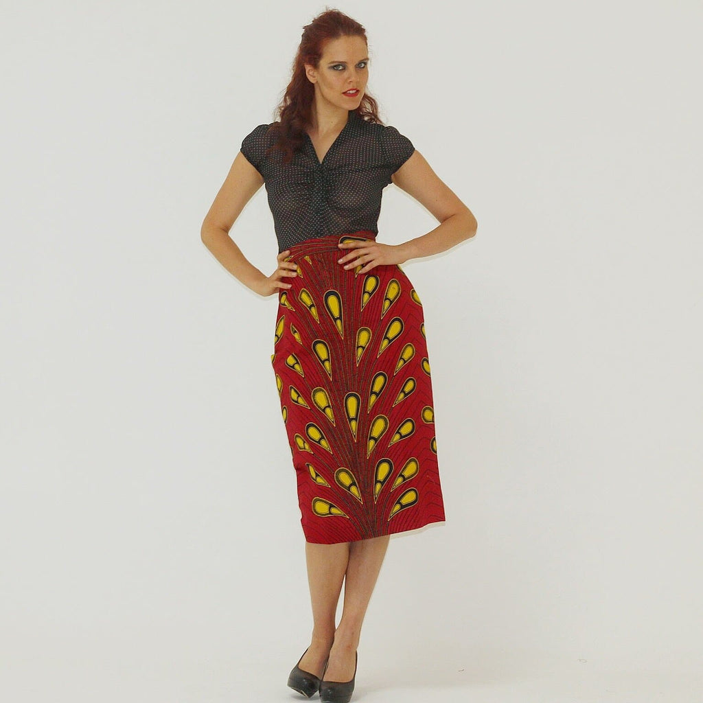 African Print Ankara batik Pencil skirts - African Clothing from CUMO LONDON