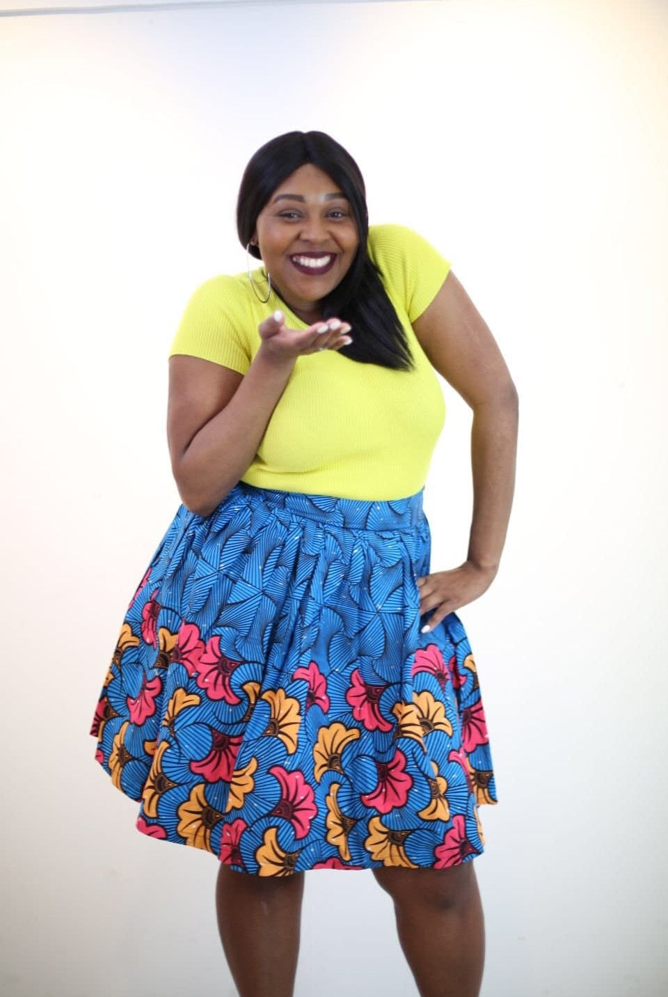 New in African Ankara Print Mini Skirt - African Clothing from CUMO LONDON