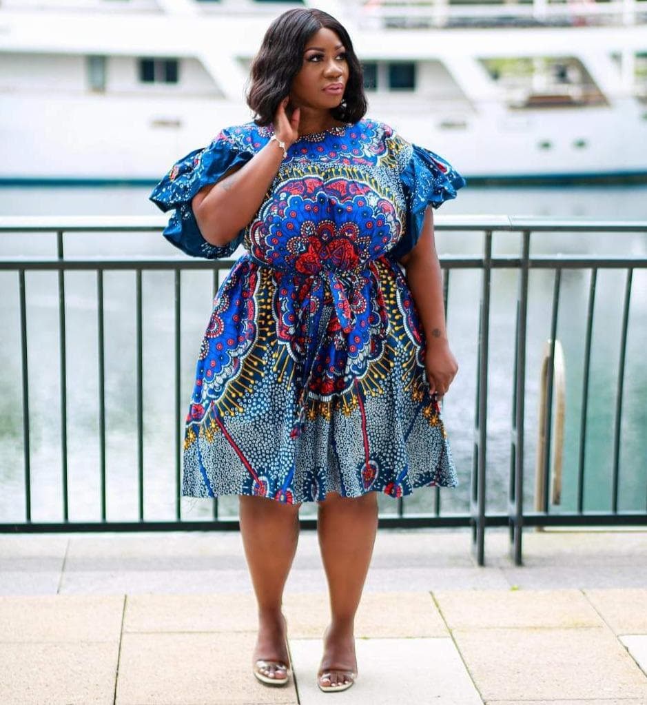African print Summer dress | Plus size African print clothing by CUMO London | African apparel for curvy women | African Clothing from CUMO London 