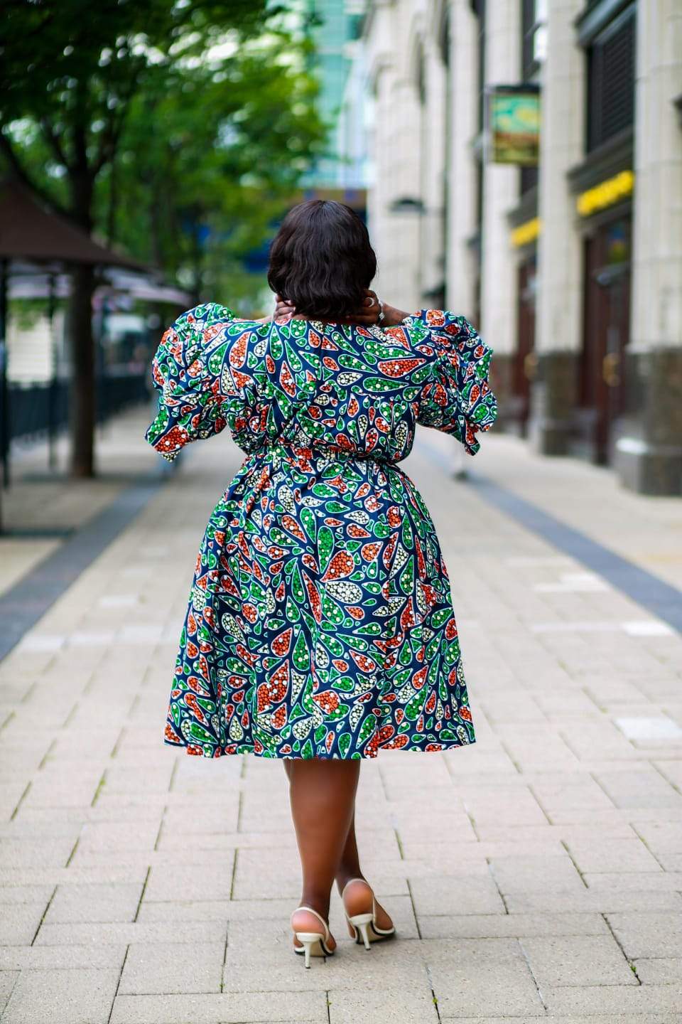 Beautiful African Print Dress Buy African Knee Length African Dress CUMO LONDON
