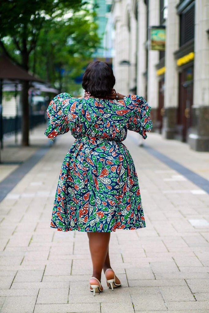 African print Summer dress | Plus size African print clothing by CUMO London | African apparel for curvy women | African Clothing from CUMO London 