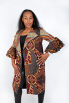 New in Nika Embellished African Print Kimono Jacket - African Clothing from CUMO LONDON