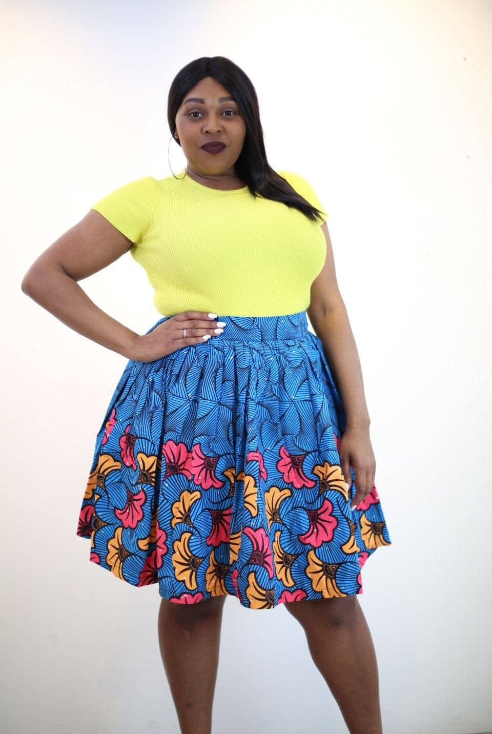 New in African Ankara Print Mini Skirt - African Clothing from CUMO LONDON