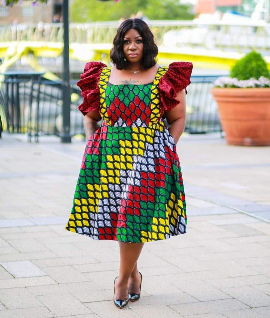 African print Summer dress | Plus size African print clothing by CUMO London | African apparel for curvy women | African Clothing from CUMO London 