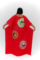 Embellished Ankara Inspired Bubu - Red (One Size - African Clothing from CUMO LONDON