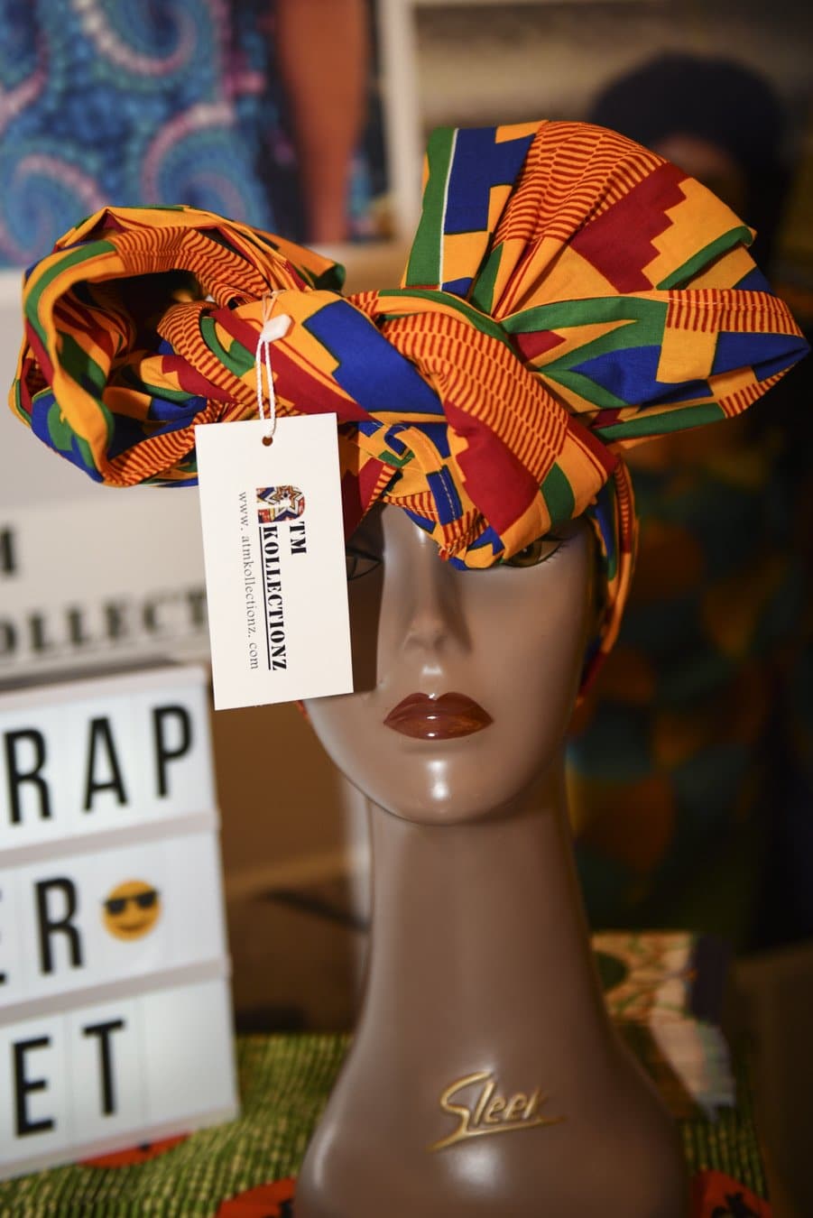 Kente African Print Head wrap - Nana - African Clothing from CUMO LONDON
