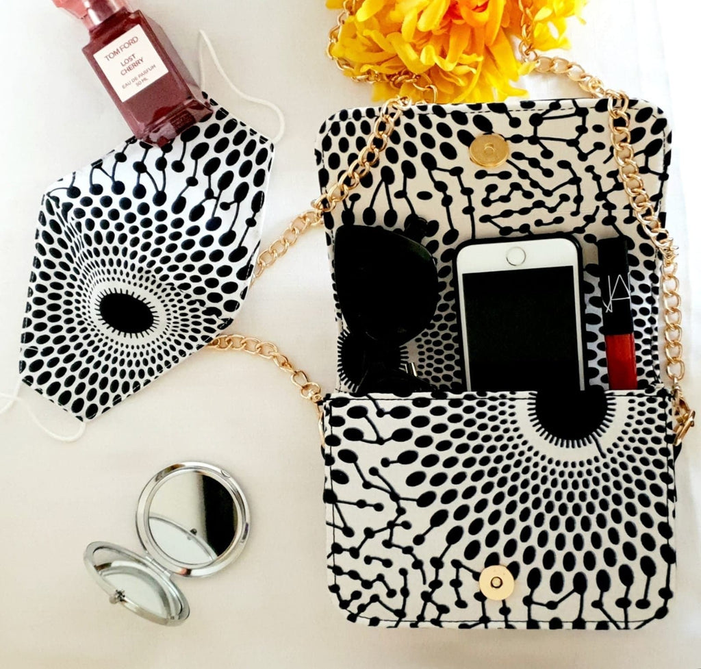 African Print Shoulder Bag Crossbody Ankara Print Bag - Leila - African Clothing from CUMO LONDON