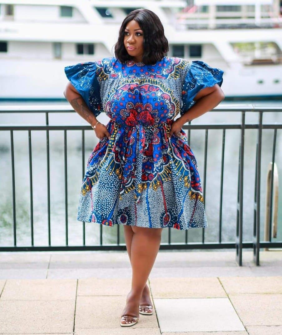 African print Summer dress | Plus size African print clothing by CUMO London | African apparel for curvy women | African Clothing from CUMO London 