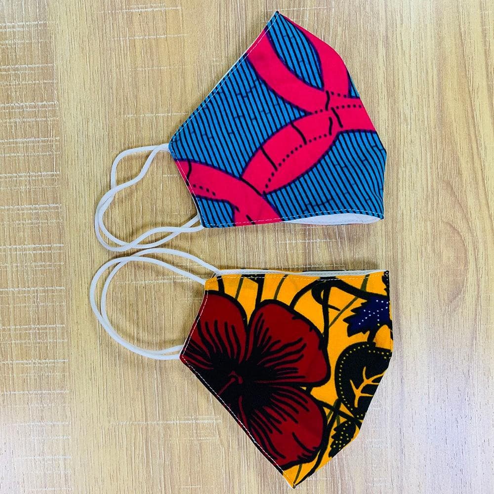 African Print Cotton Facemask, Reusable Facemask - Bundle Offer: - African Clothing from CUMO LONDON