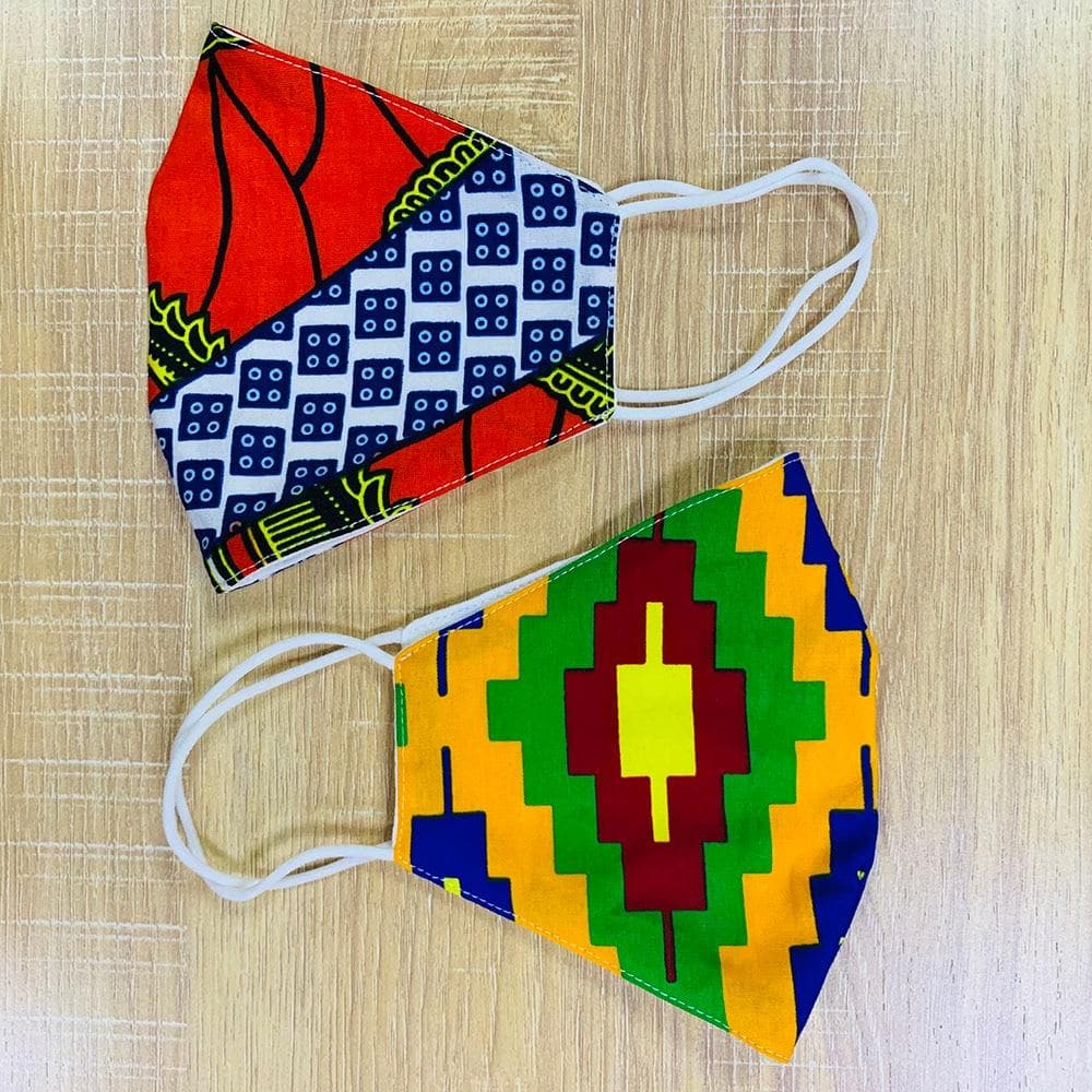 African Print Cotton Facemask, Reusable Facemask - Bundle Offer: - African Clothing from CUMO LONDON