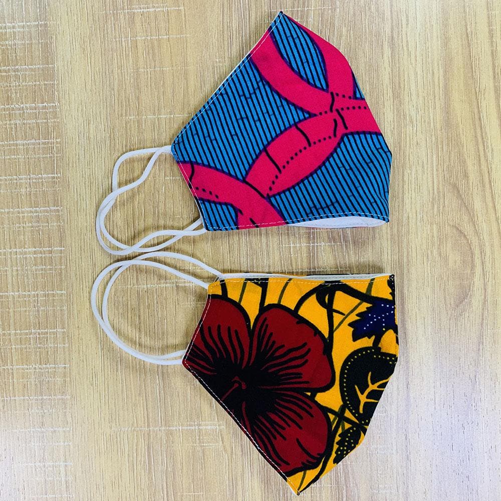 African Print Cotton Facemask, Reusable Facemask - Bundle Offer: - African Clothing from CUMO LONDON
