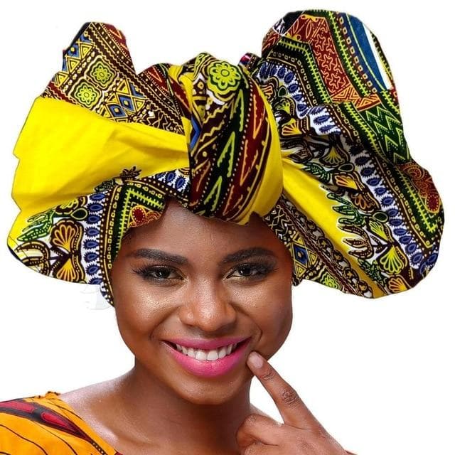 Kente African Print Headwrap / Headtie - Options available - African Clothing from CUMO LONDON